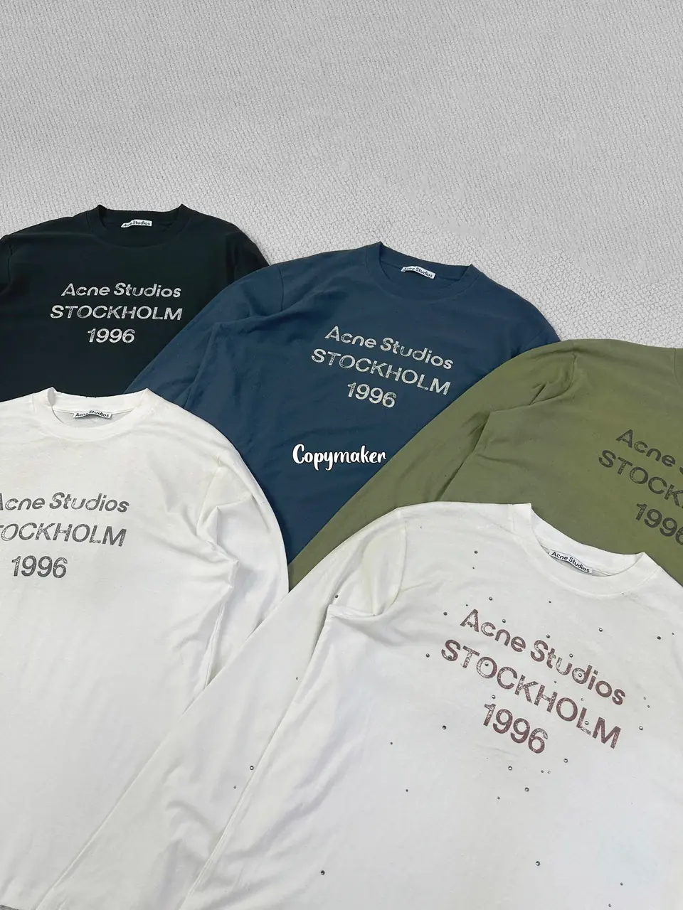 【預售】【雙11新品】Acne Studios 25FW 1996 水洗做舊經典logo 圓領純棉短袖T恤 五色