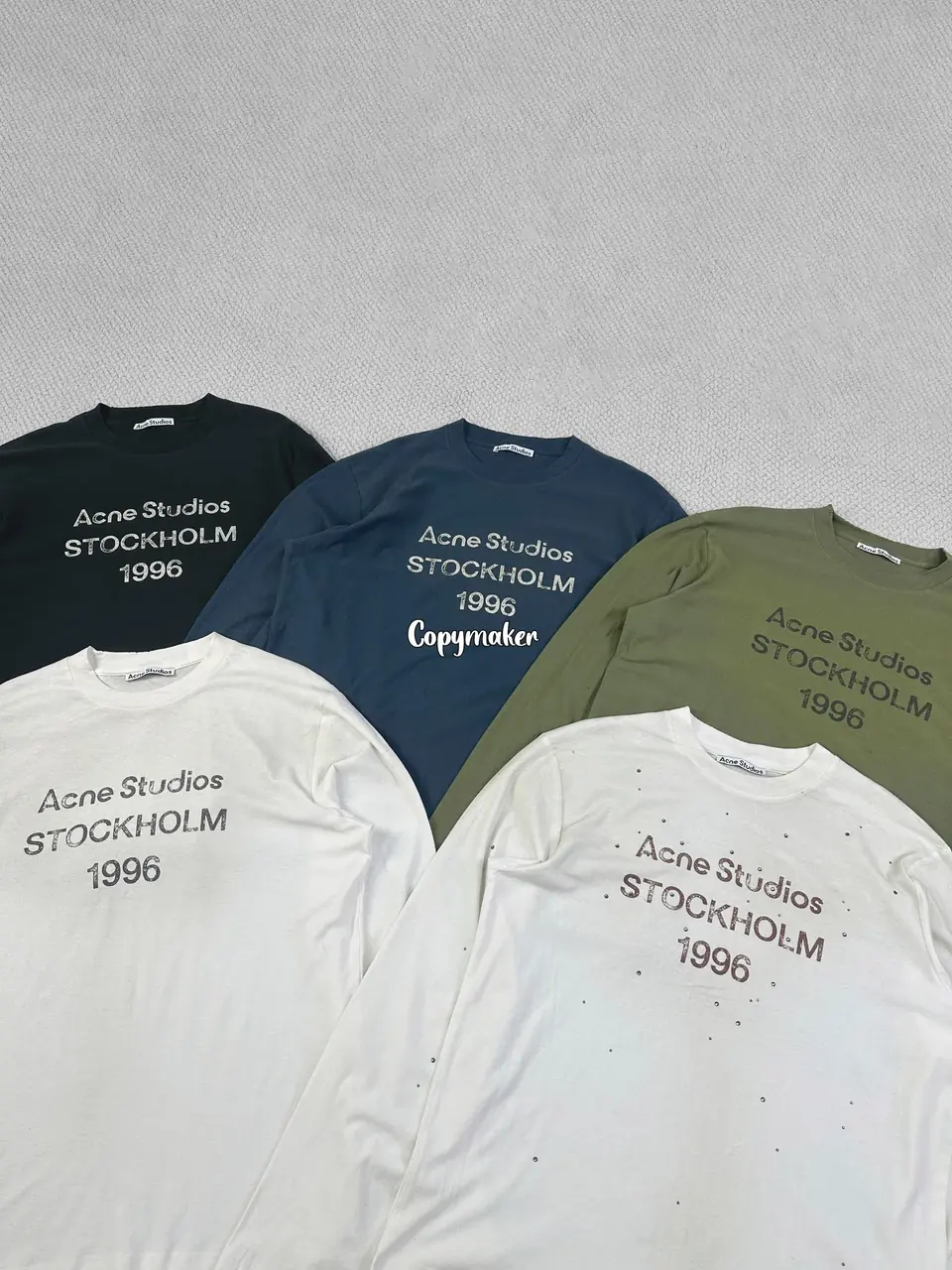 【預售】【雙11新品】Acne Studios 25FW 1996 水洗做舊經典logo 圓領純棉短袖T恤 五色