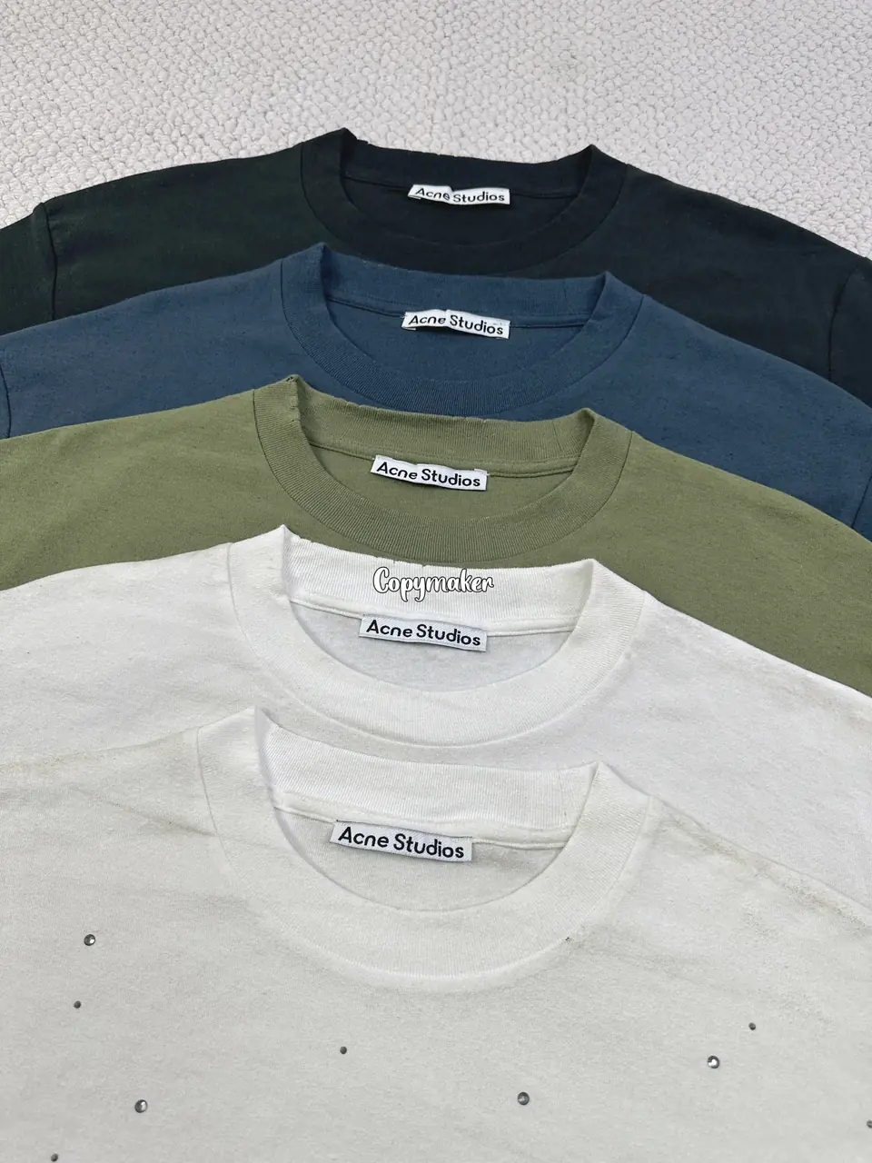 【預售】【雙11新品】Acne Studios 25FW 1996 水洗做舊經典logo 圓領純棉短袖T恤 五色