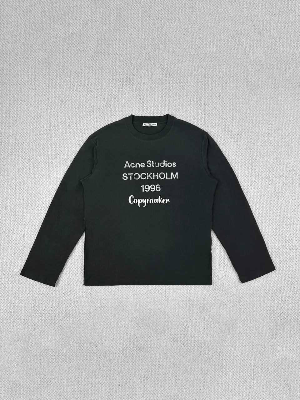 【預售】【雙11新品】Acne Studios 25FW 1996 水洗做舊經典logo 圓領純棉短袖T恤 五色