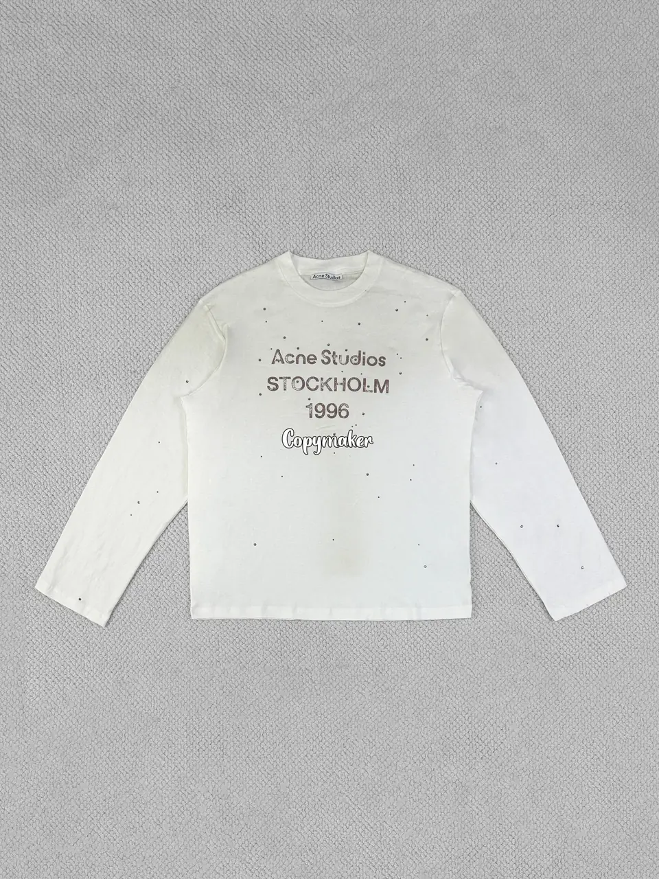 【預售】【雙11新品】Acne Studios 25FW 1996 水洗做舊經典logo 圓領純棉短袖T恤 五色