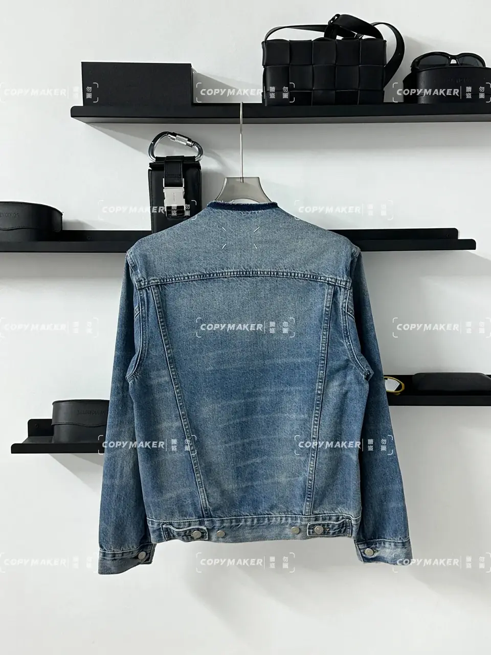 Maison Margiela 22FW 馬吉拉 水洗做舊無領牛仔外套夾克 單寧外套 mm6