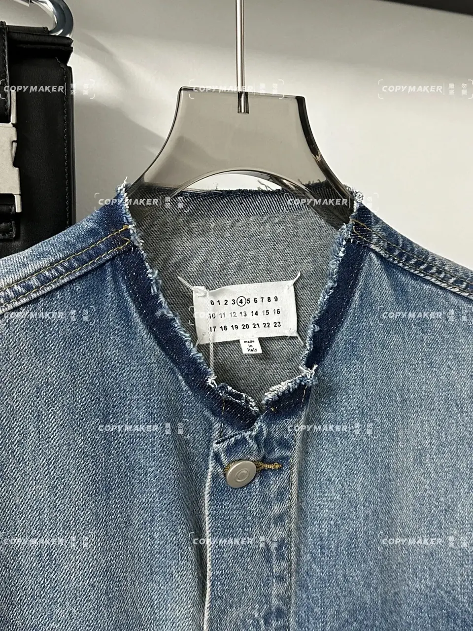 Maison Margiela 22FW 馬吉拉 水洗做舊無領牛仔外套夾克 單寧外套 mm6