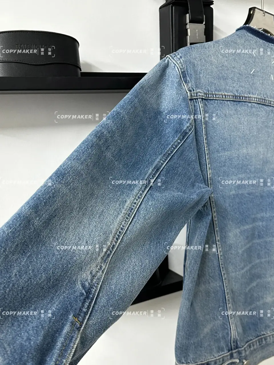 Maison Margiela 22FW 馬吉拉 水洗做舊無領牛仔外套夾克 單寧外套 mm6