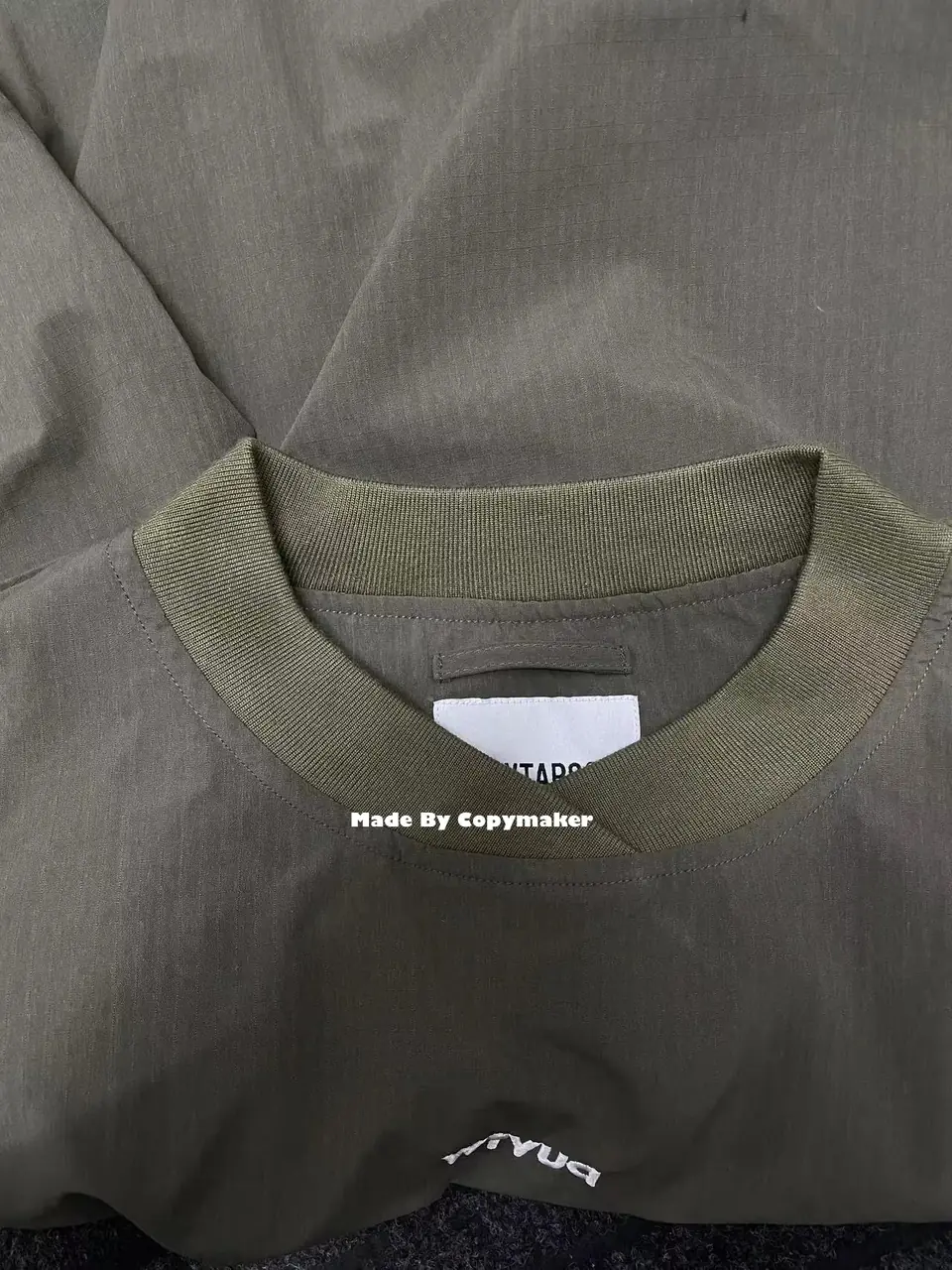 WTAPS 22AW SMOCK 01 JACKET WTVUA 刺繡字母 圓領套頭 夾克 風衣 衝鋒衣