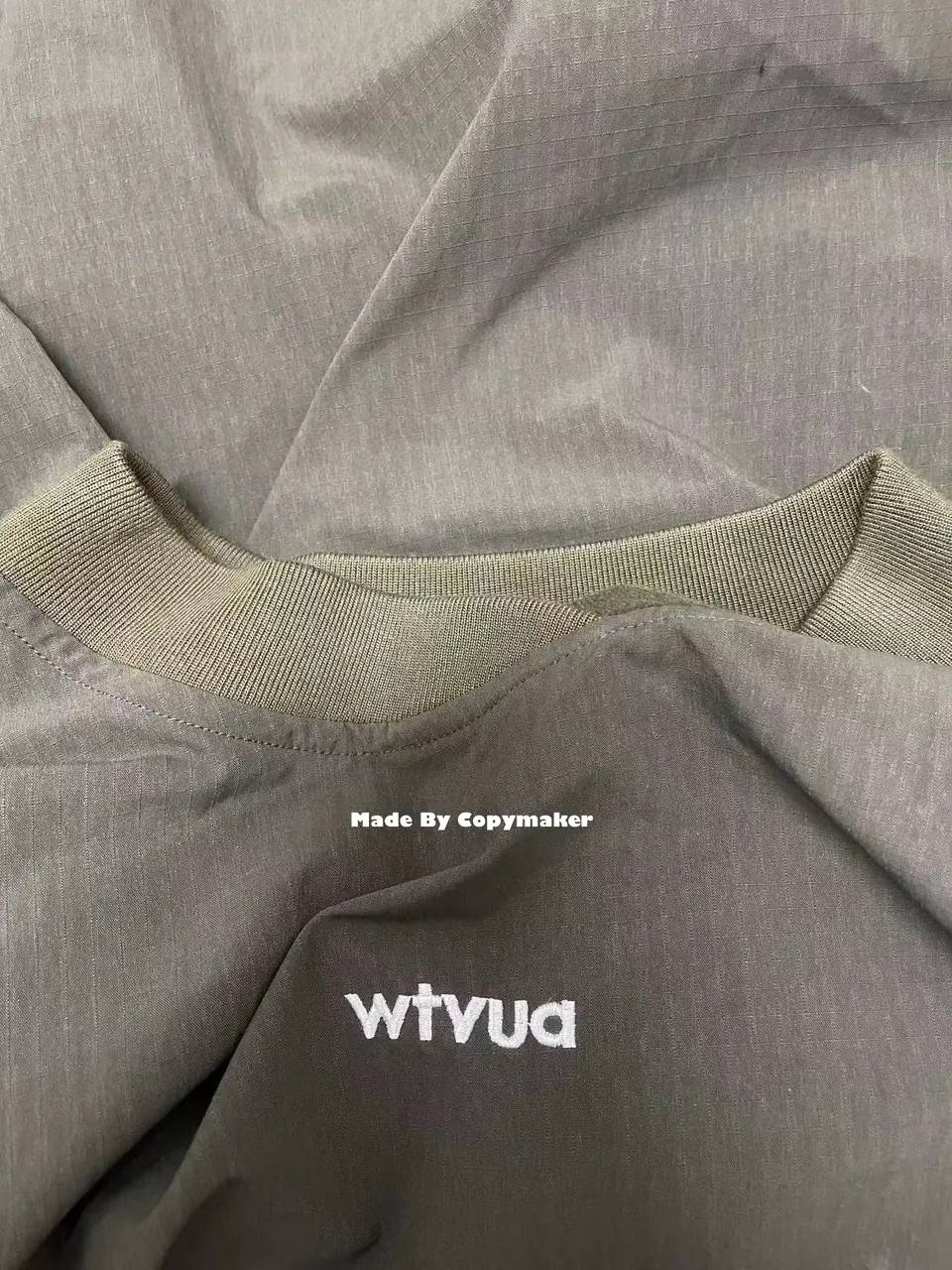 WTAPS 22AW SMOCK 01 JACKET WTVUA 刺繡字母 圓領套頭 夾克 風衣 衝鋒衣