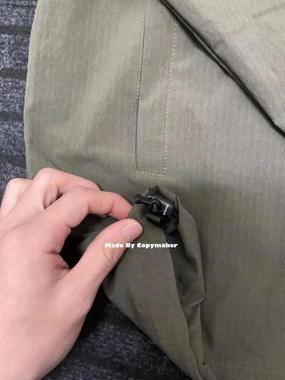 WTAPS 22AW SMOCK 01 JACKET WTVUA 刺繡字母 圓領套頭 夾克 風衣 衝鋒衣