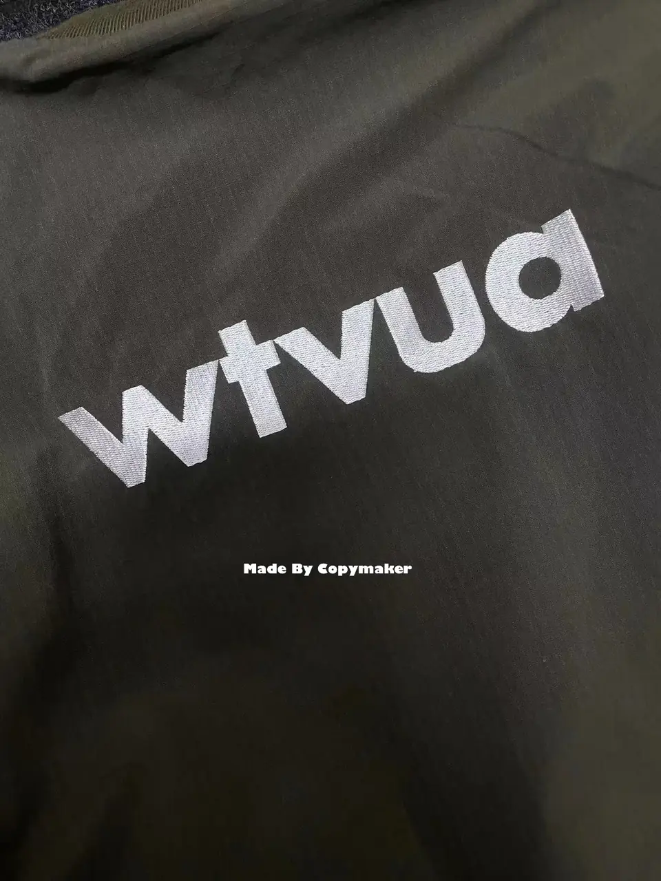 WTAPS 22AW SMOCK 01 JACKET WTVUA 刺繡字母 圓領套頭 夾克 風衣 衝鋒衣