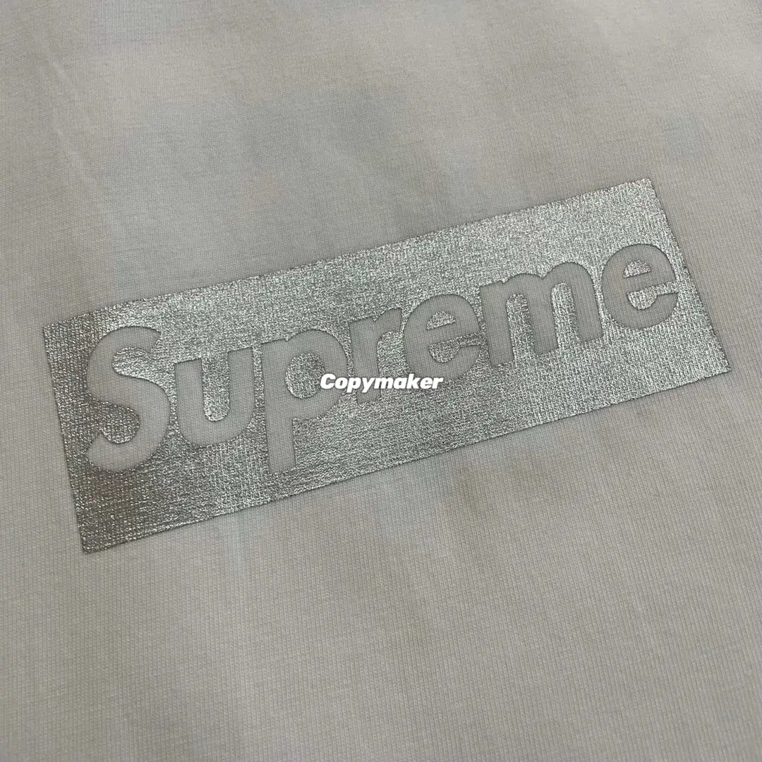 【現貨】Sup 22SS 芝加哥開業限定 box logo boxlogo bogo 圓領短袖T恤 金屬色/銀標