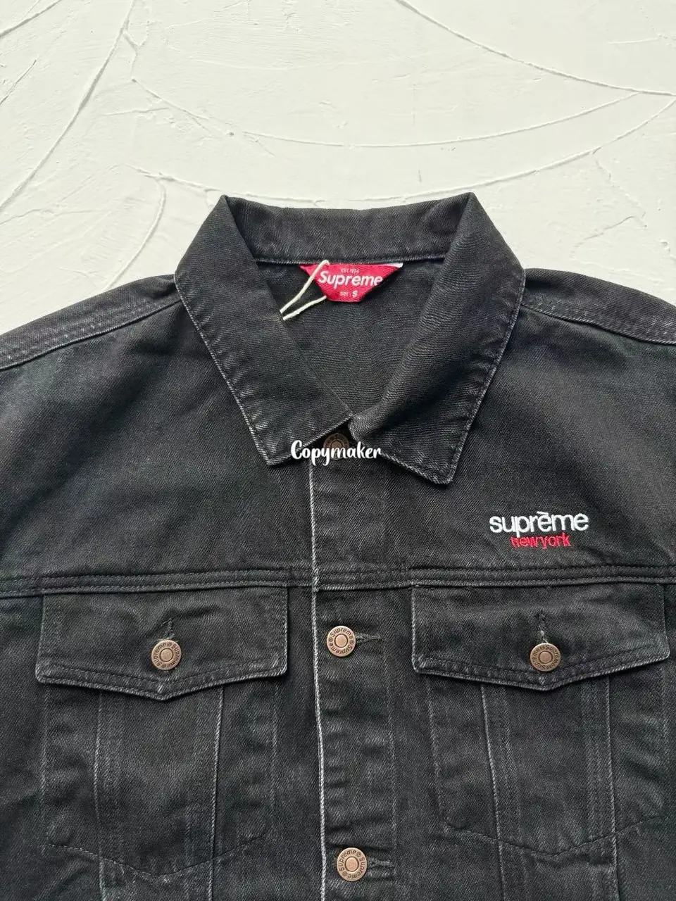 【預售】【雙11新品】Sup SS25 Denim Trucker Jacket 刺繡小logo 丹寧牛仔外套夾克
