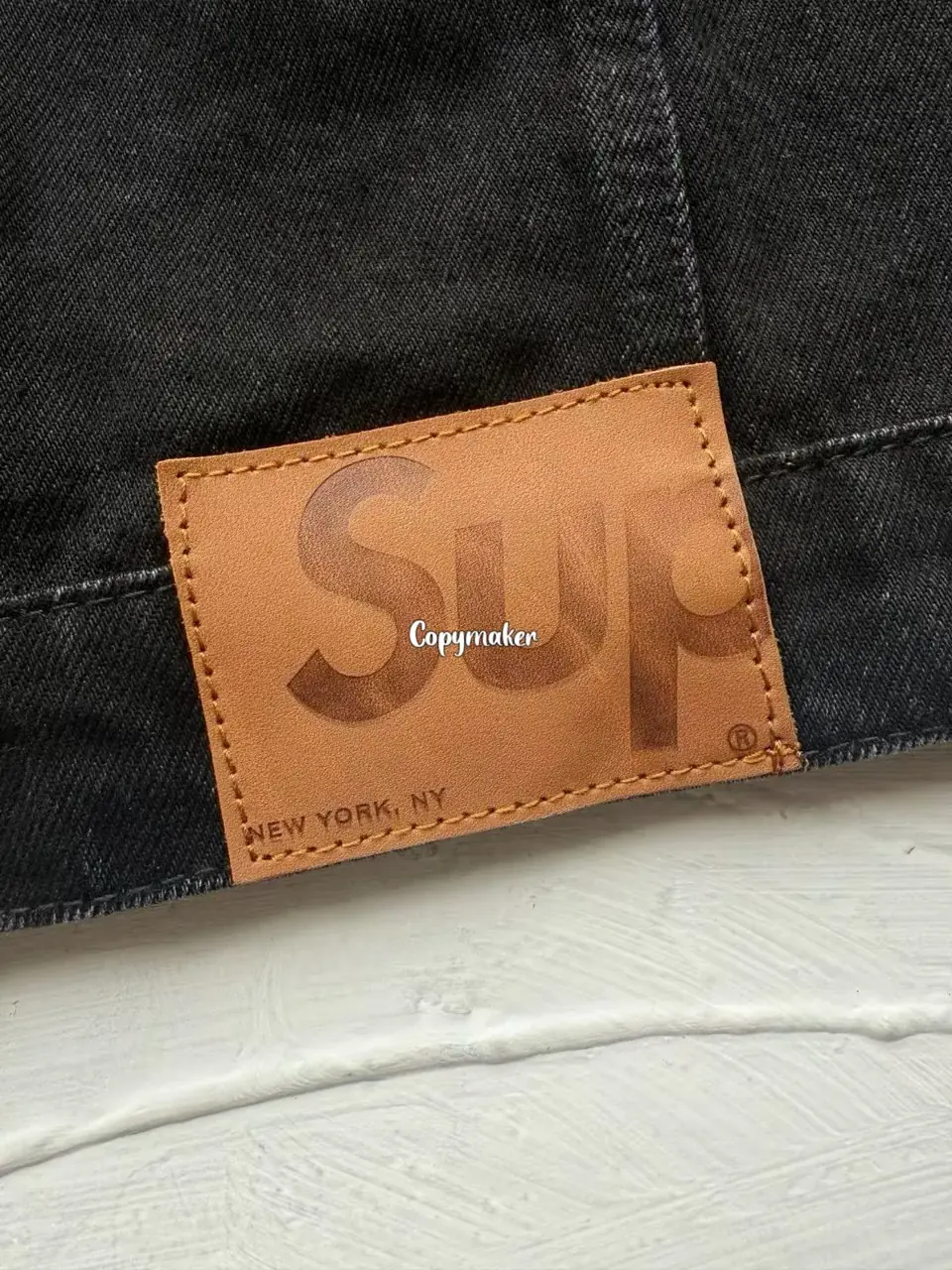 【預售】【雙11新品】Sup SS25 Denim Trucker Jacket 刺繡小logo 丹寧牛仔外套夾克