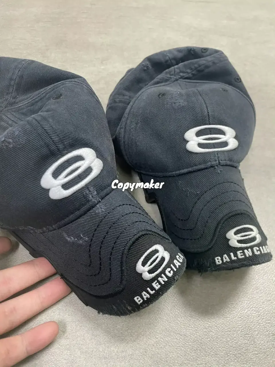 【現貨】巴黎 BLC 25SS Unity Sports 雙環logo雙帽檐棒球帽鴨舌帽老帽帽子 水洗做舊