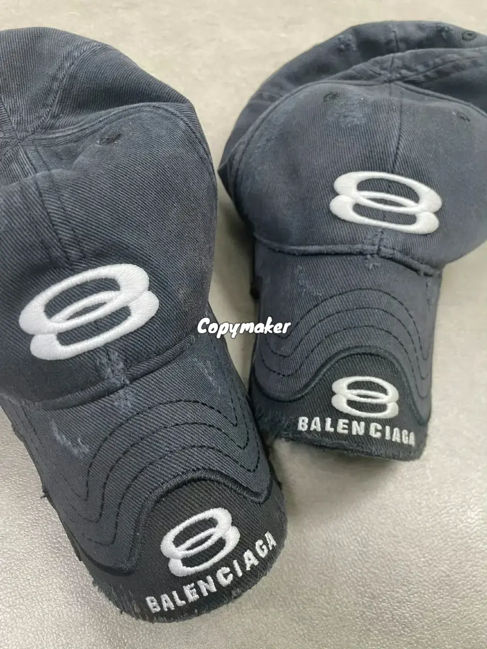 【現貨】巴黎 BLC 25SS Unity Sports 雙環logo雙帽檐棒球帽鴨舌帽老帽帽子 水洗做舊