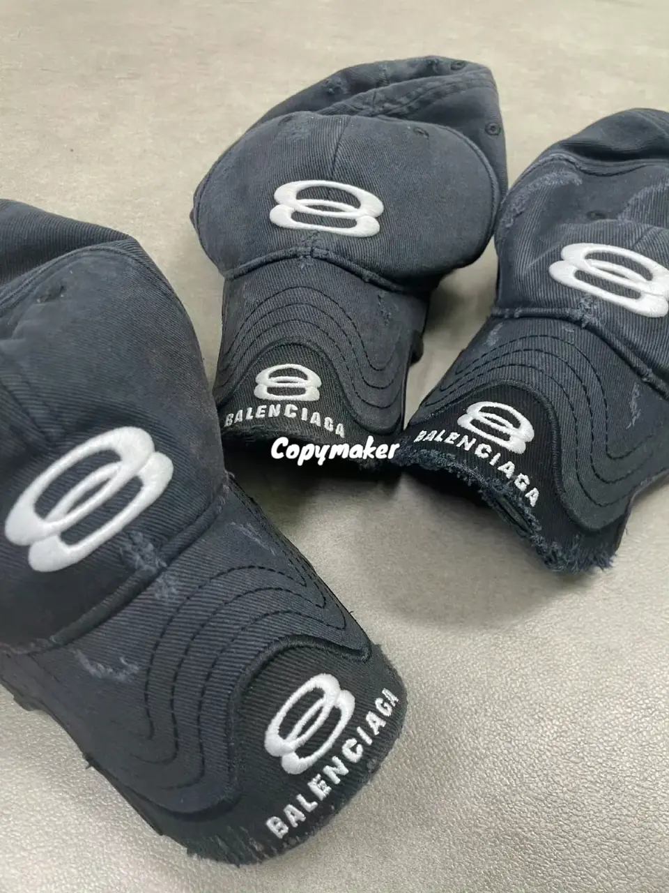 【現貨】巴黎 BLC 25SS Unity Sports 雙環logo雙帽檐棒球帽鴨舌帽老帽帽子 水洗做舊