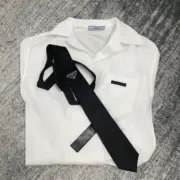 PRA 21SS Nylon Gabardine Tie 尼龍蠶絲 三角標小logo 鐵牌 正裝休閒領帶：圖片 3
