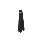 PRA 21SS Nylon Gabardine Tie 尼龍蠶絲 三角標小logo 鐵牌 正裝休閒領帶：圖片 2