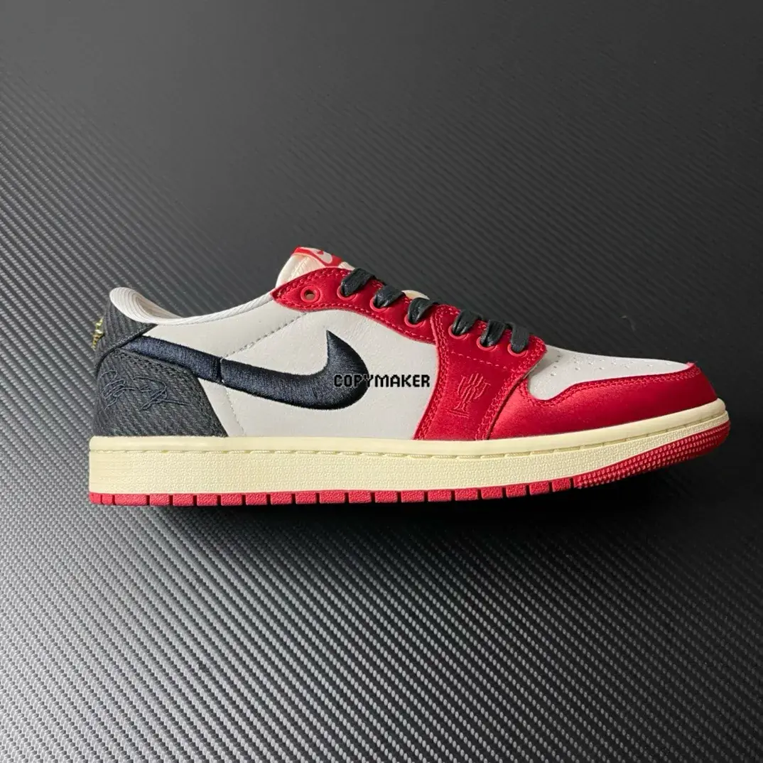 【預售】Trophy Room x Air Jordan 1 Low OG “Away” 聯名 白黑紅 喬丹之子 AJ1 FN0432-100