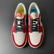 【預售】Trophy Room x Air Jordan 1 Low OG “Away” 聯名 白黑紅 喬丹之子 AJ1 FN0432-100：圖片 12