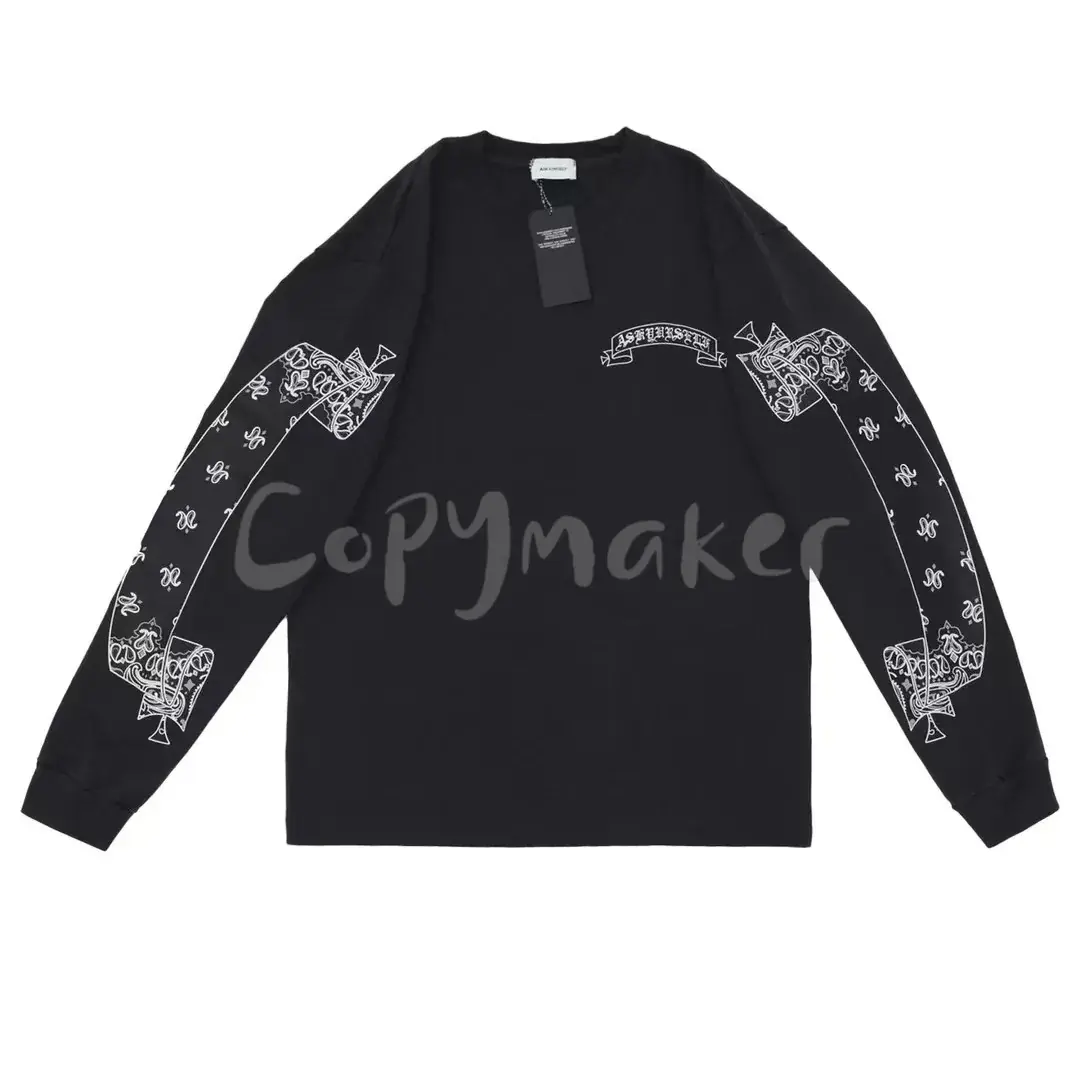 Askyurself V11 Paisley Banned Long Sleeve 變形蟲圖騰腰果花 重磅長袖T恤長T