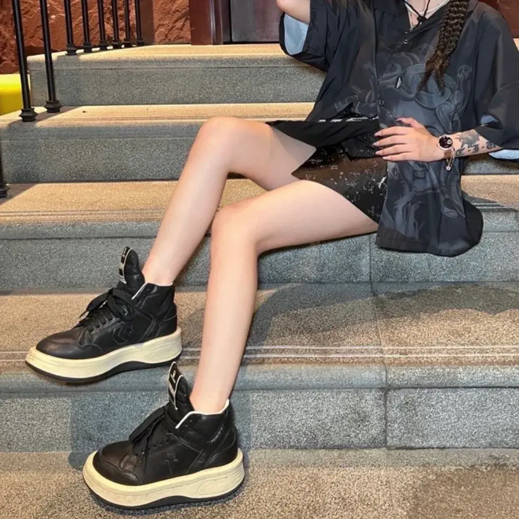 【預售】Rick Owens DRKSHDW x Converse turbodrk weapon 聯名 真皮 高筒復古籃球鞋 休閒鞋
