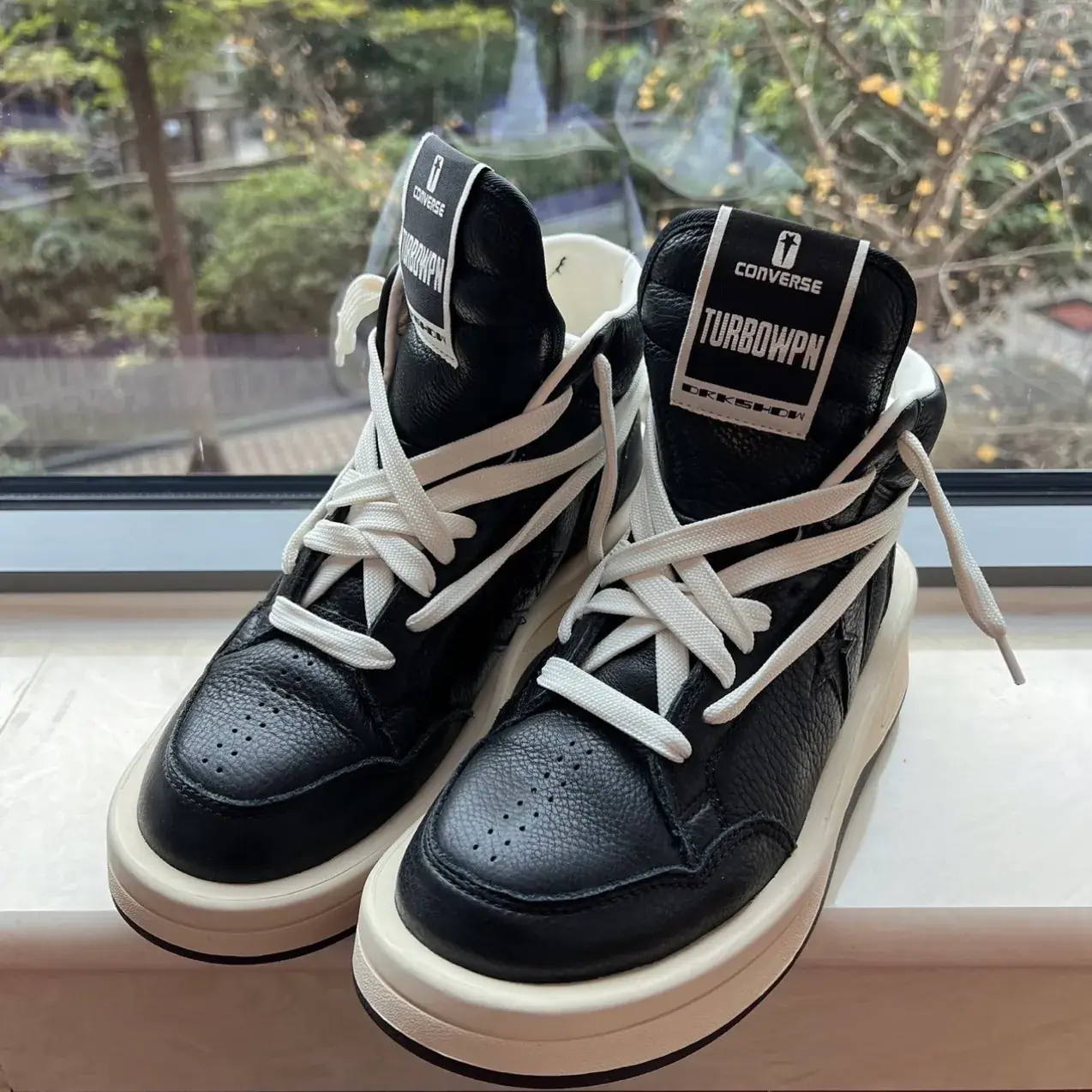 【預售】Rick Owens DRKSHDW x Converse turbodrk weapon 聯名 真皮 高筒復古籃球鞋 休閒鞋