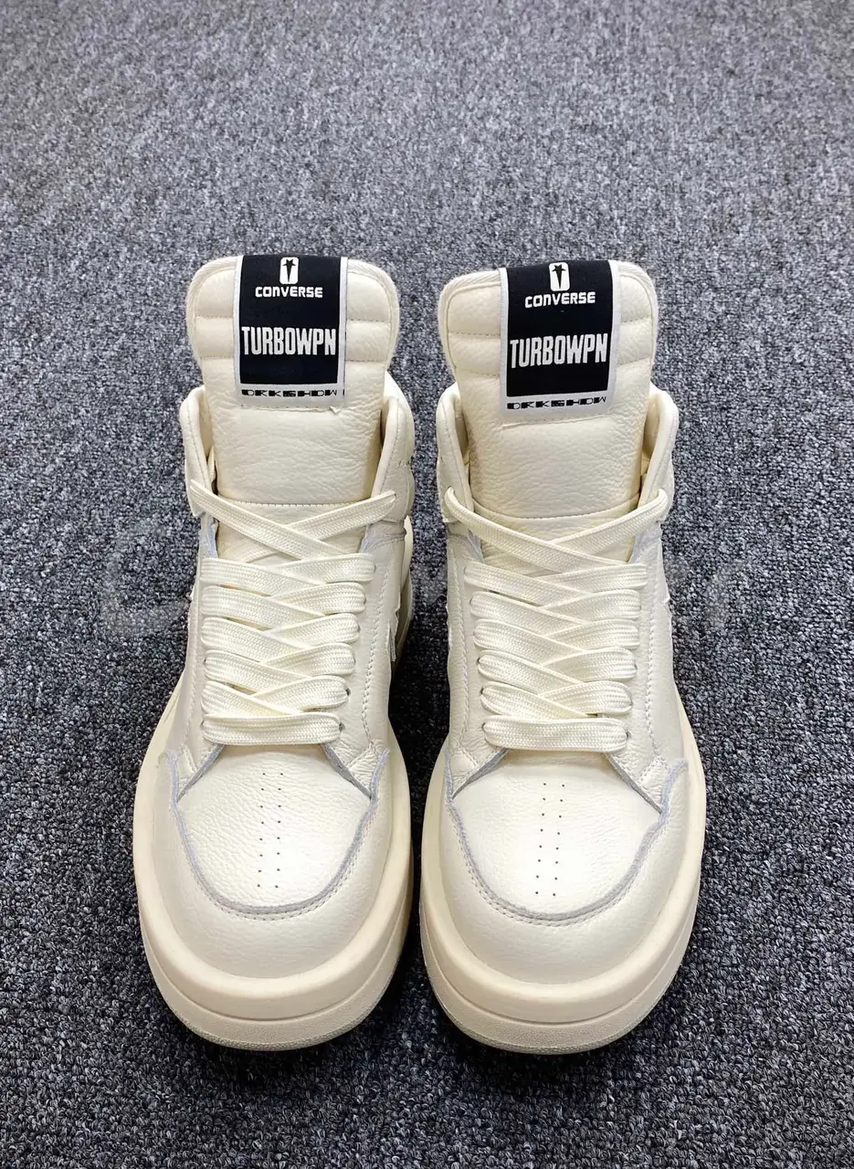 【預售】Rick Owens DRKSHDW x Converse turbodrk weapon 聯名 真皮 高筒復古籃球鞋 休閒鞋