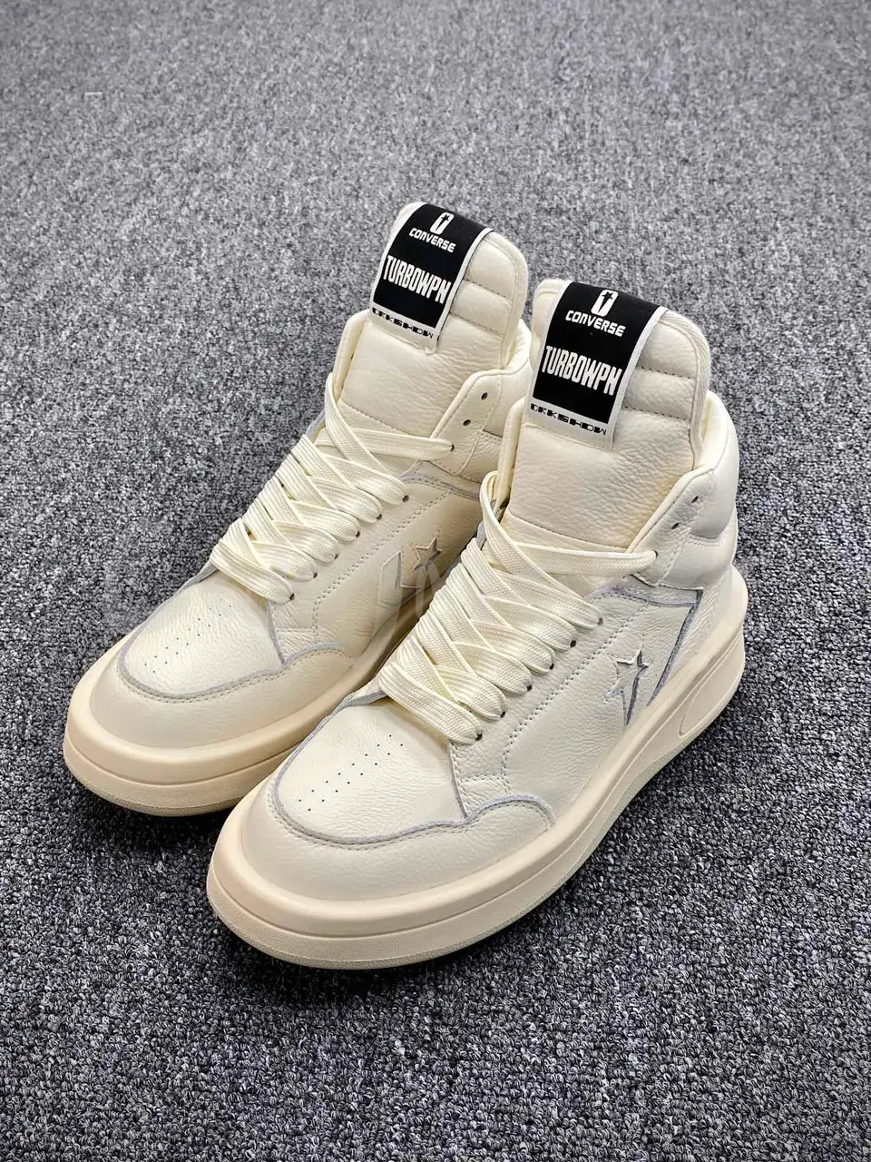 【預售】Rick Owens DRKSHDW x Converse turbodrk weapon 聯名 真皮 高筒復古籃球鞋 休閒鞋