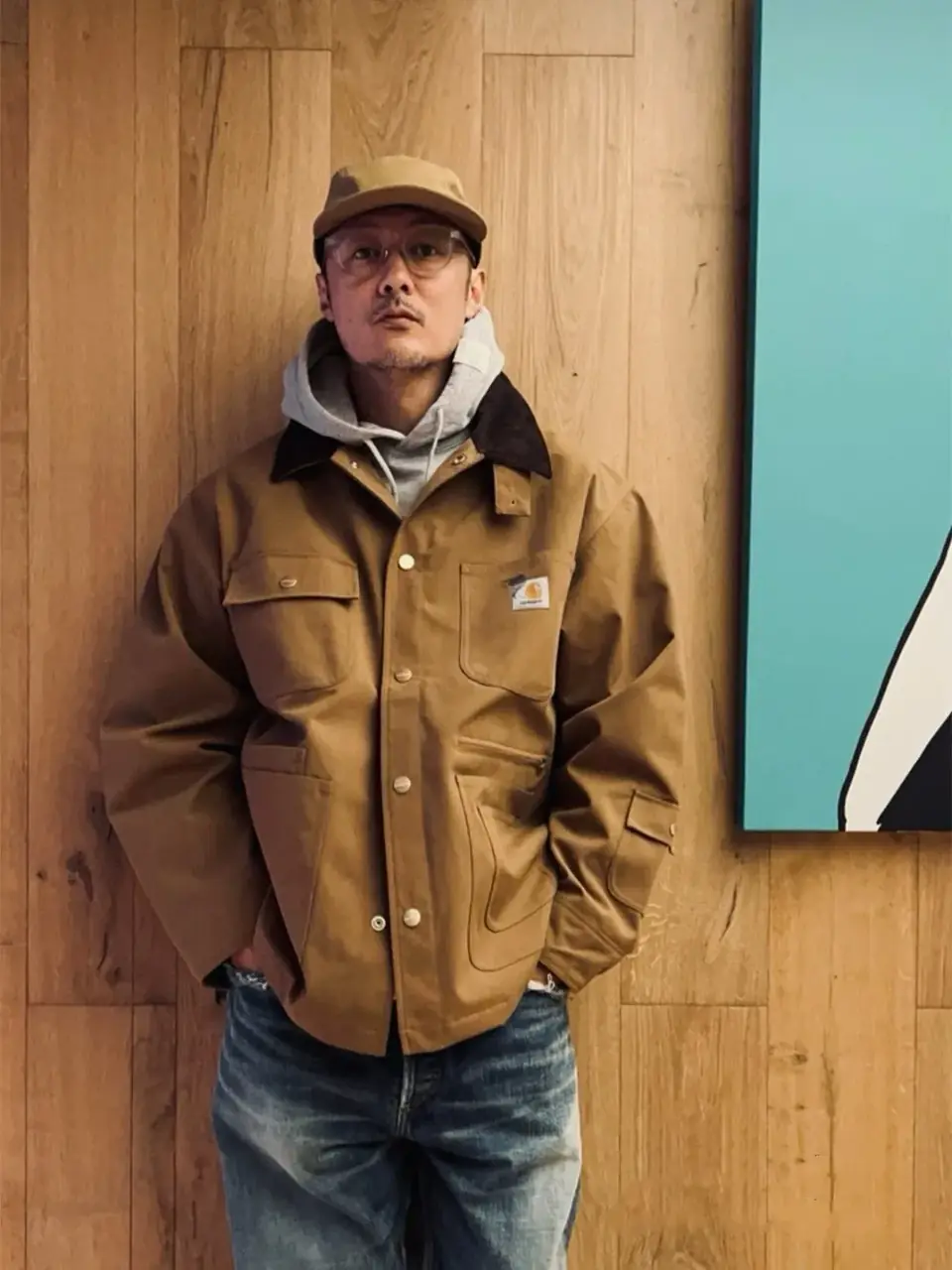 Carhartt WIP x INVINCIBLE 23SS 卡哈特 聯名 Michigan Jacket 燈芯絨翻領口袋 工裝夾克外套