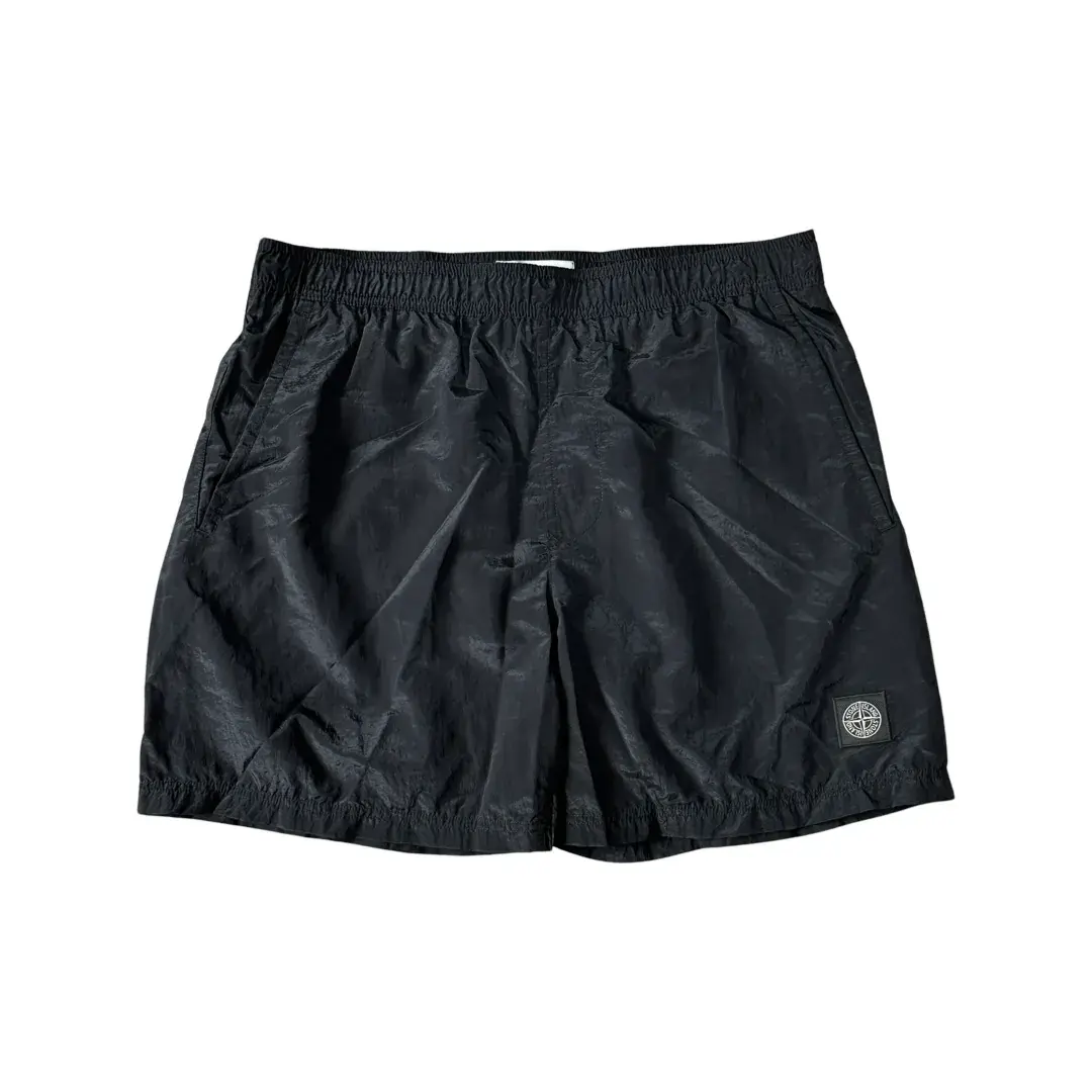STONE ISLAND 23SS 石頭島 純色 金屬尼龍 短褲休閒褲沙灘褲