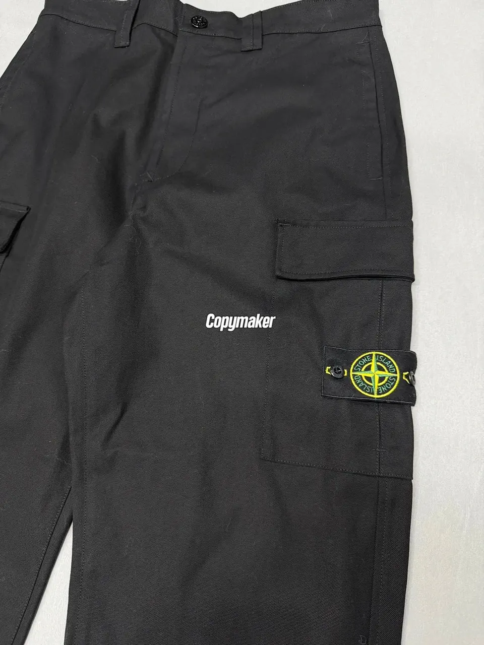 【現貨】【過驗】STONE ISLAND 26SS 石頭島 高密度重磅帆布工裝褲長褲直筒褲 鬆緊腰圍 黑色