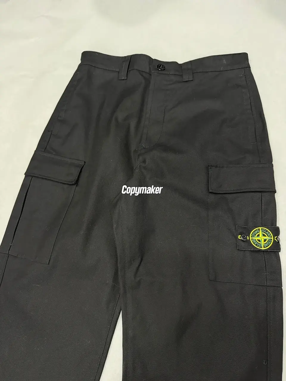 【現貨】【過驗】STONE ISLAND 26SS 石頭島 高密度重磅帆布工裝褲長褲直筒褲 鬆緊腰圍 黑色