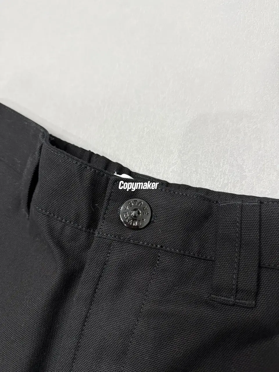 【現貨】【過驗】STONE ISLAND 26SS 石頭島 高密度重磅帆布工裝褲長褲直筒褲 鬆緊腰圍 黑色