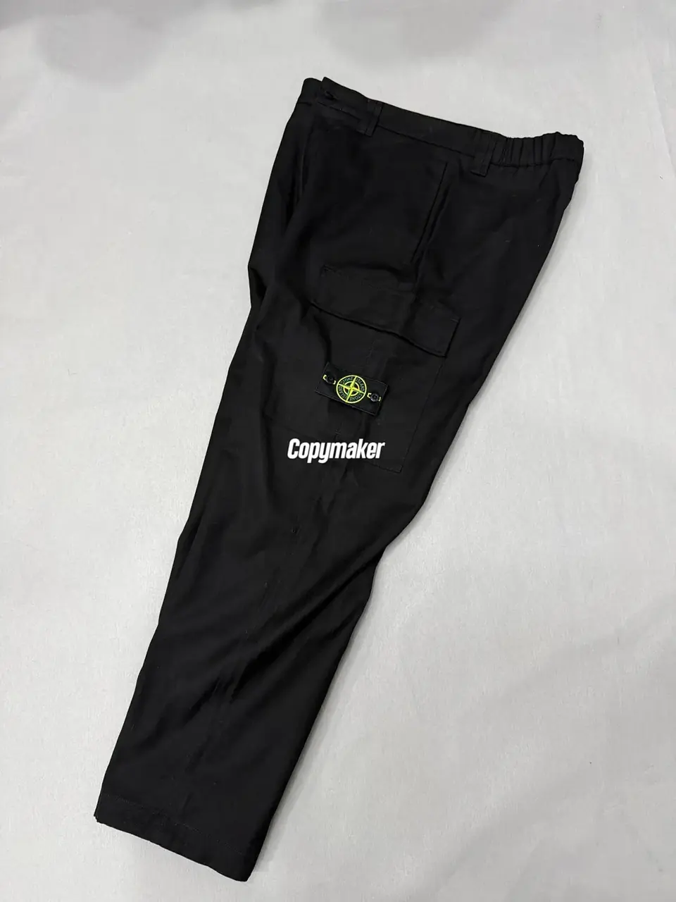 【現貨】【過驗】STONE ISLAND 26SS 石頭島 高密度重磅帆布工裝褲長褲直筒褲 鬆緊腰圍 黑色