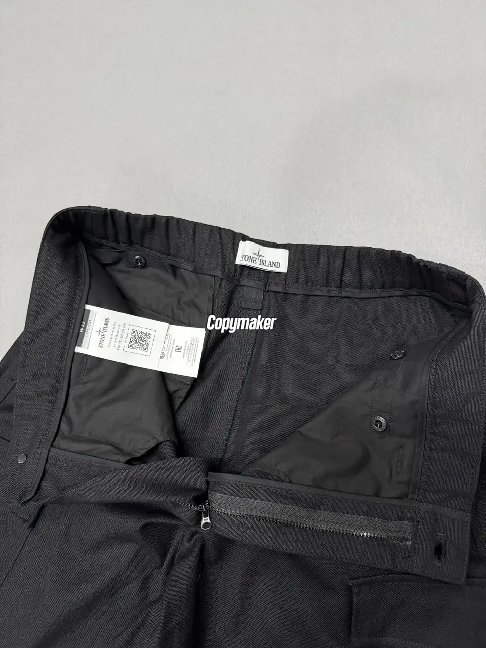 【現貨】【過驗】STONE ISLAND 26SS 石頭島 高密度重磅帆布工裝褲長褲直筒褲 鬆緊腰圍 黑色