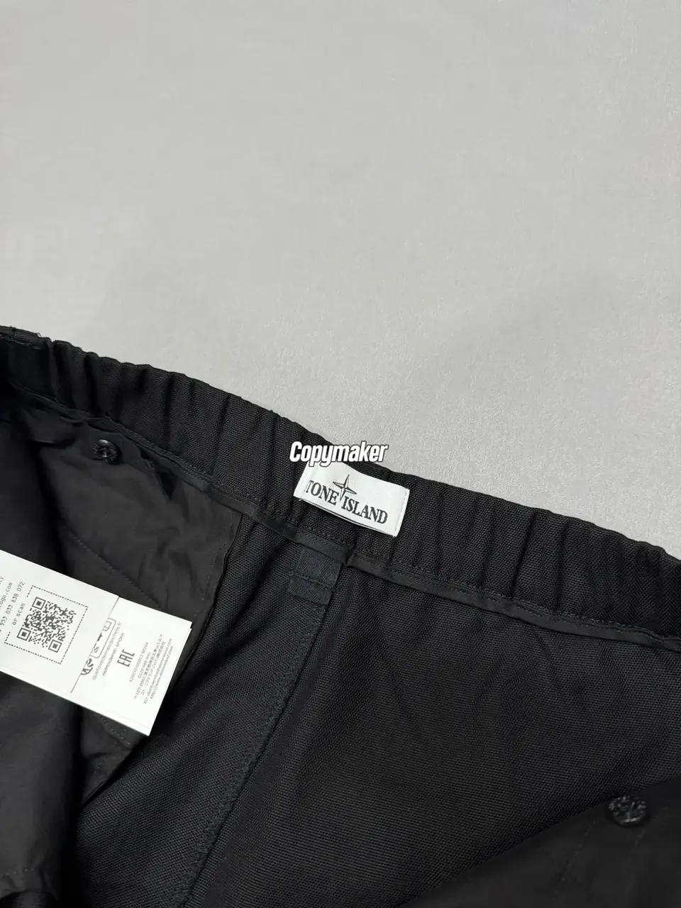 【現貨】【過驗】STONE ISLAND 26SS 石頭島 高密度重磅帆布工裝褲長褲直筒褲 鬆緊腰圍 黑色