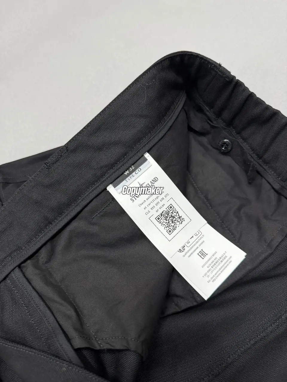 【現貨】【過驗】STONE ISLAND 26SS 石頭島 高密度重磅帆布工裝褲長褲直筒褲 鬆緊腰圍 黑色