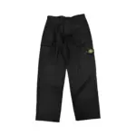 【現貨】【過驗】STONE ISLAND 26SS 石頭島 高密度重磅帆布工裝褲長褲直筒褲 鬆緊腰圍 黑色