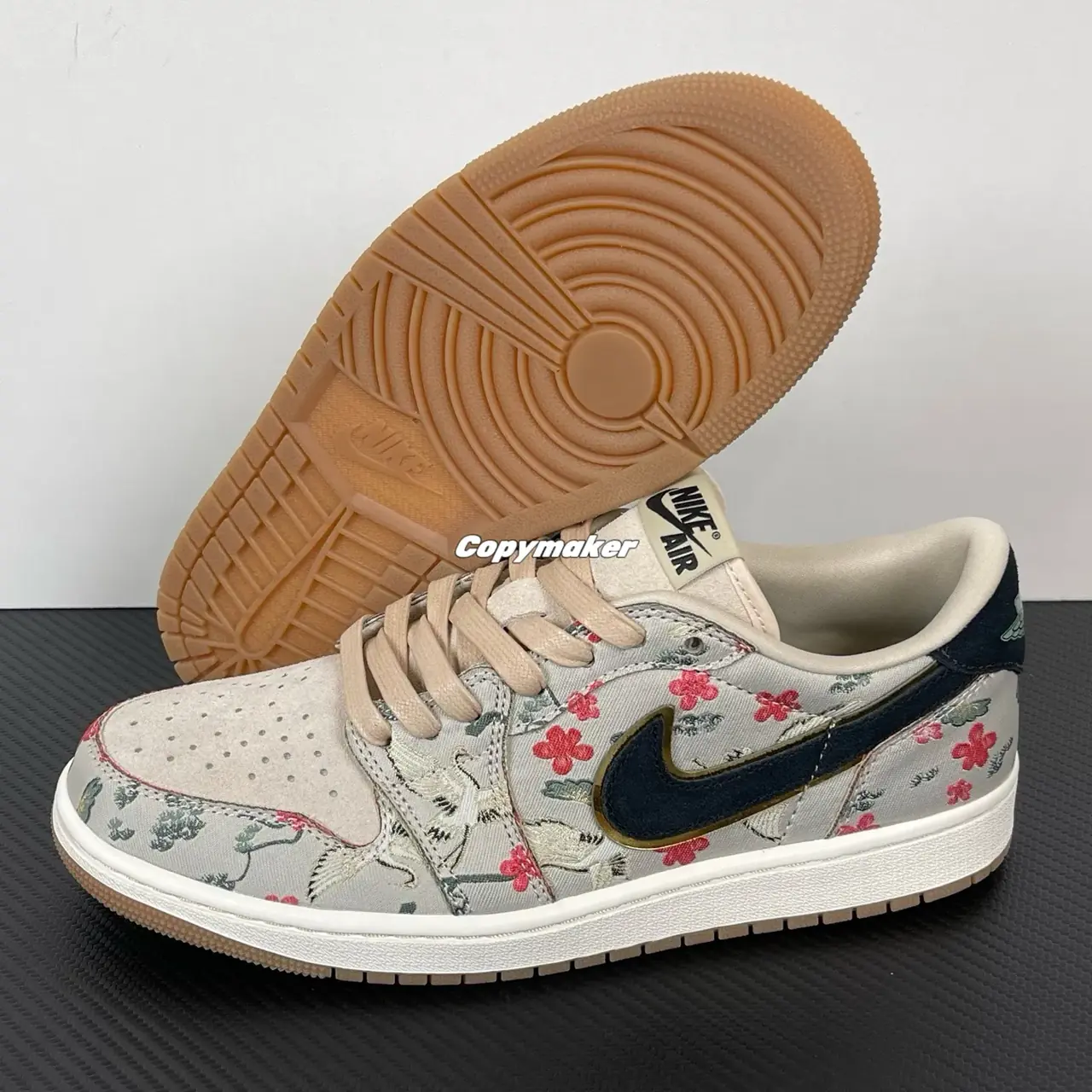 【預售】Rui Hachimura x Air Jordan 1 Low OG “Cranes” 聯名小花花卉 籃球鞋休閒鞋 AJ1