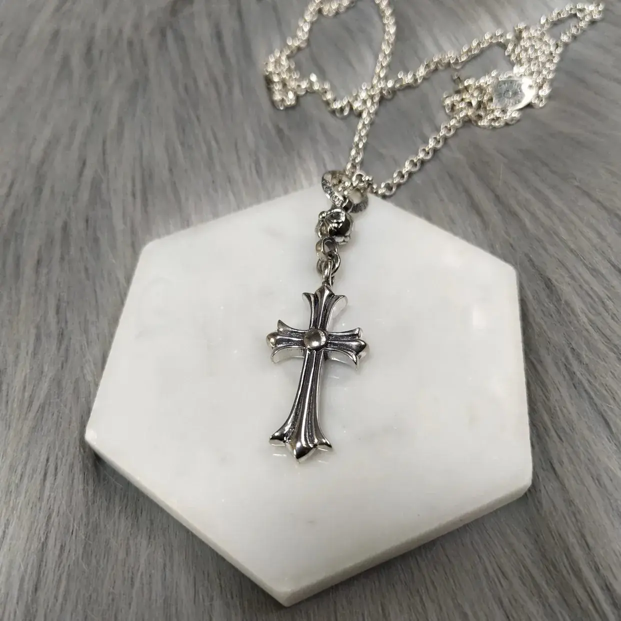 【現貨】Chrome Hearts 單球十字架 經典款 項鍊 吊墜 CH克羅心 空哈