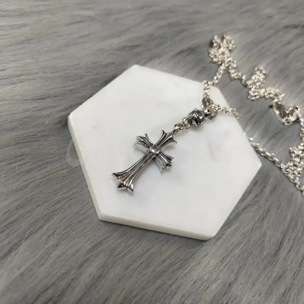 【現貨】Chrome Hearts 單球十字架 經典款 項鍊 吊墜 CH克羅心 空哈
