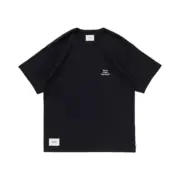 【預售】WTAPS 25SS LIM/SS/COTTON 毛邊剪裁 刺繡字母 素色短袖T恤：圖片 4