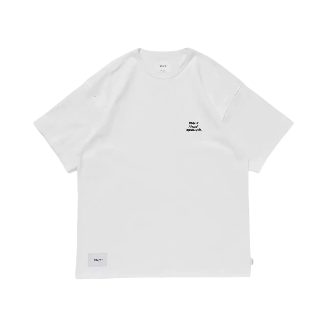 【預售】WTAPS 25SS LIM/SS/COTTON 毛邊剪裁 刺繡字母 素色短袖T恤