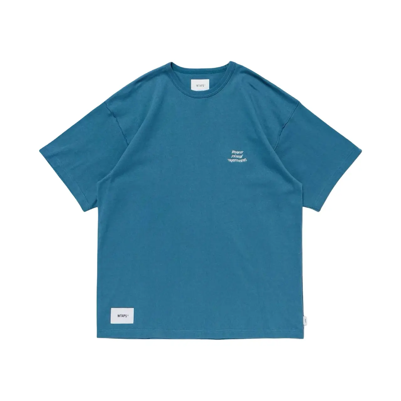 【預售】WTAPS 25SS LIM/SS/COTTON 毛邊剪裁 刺繡字母 素色短袖T恤