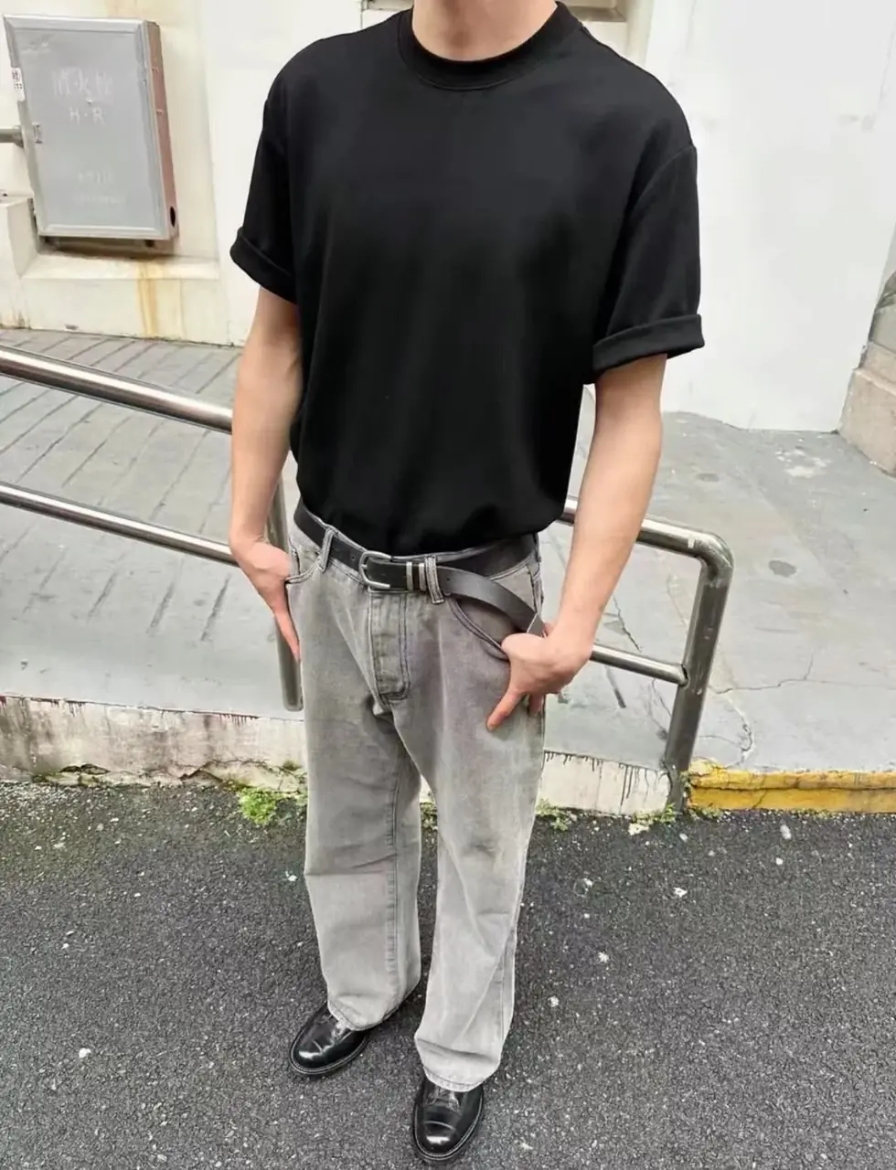 【現貨】Acne Studios 24SS 經典直筒微喇叭版型 水洗煙灰色 2021M 直筒牛仔褲長褲工裝褲