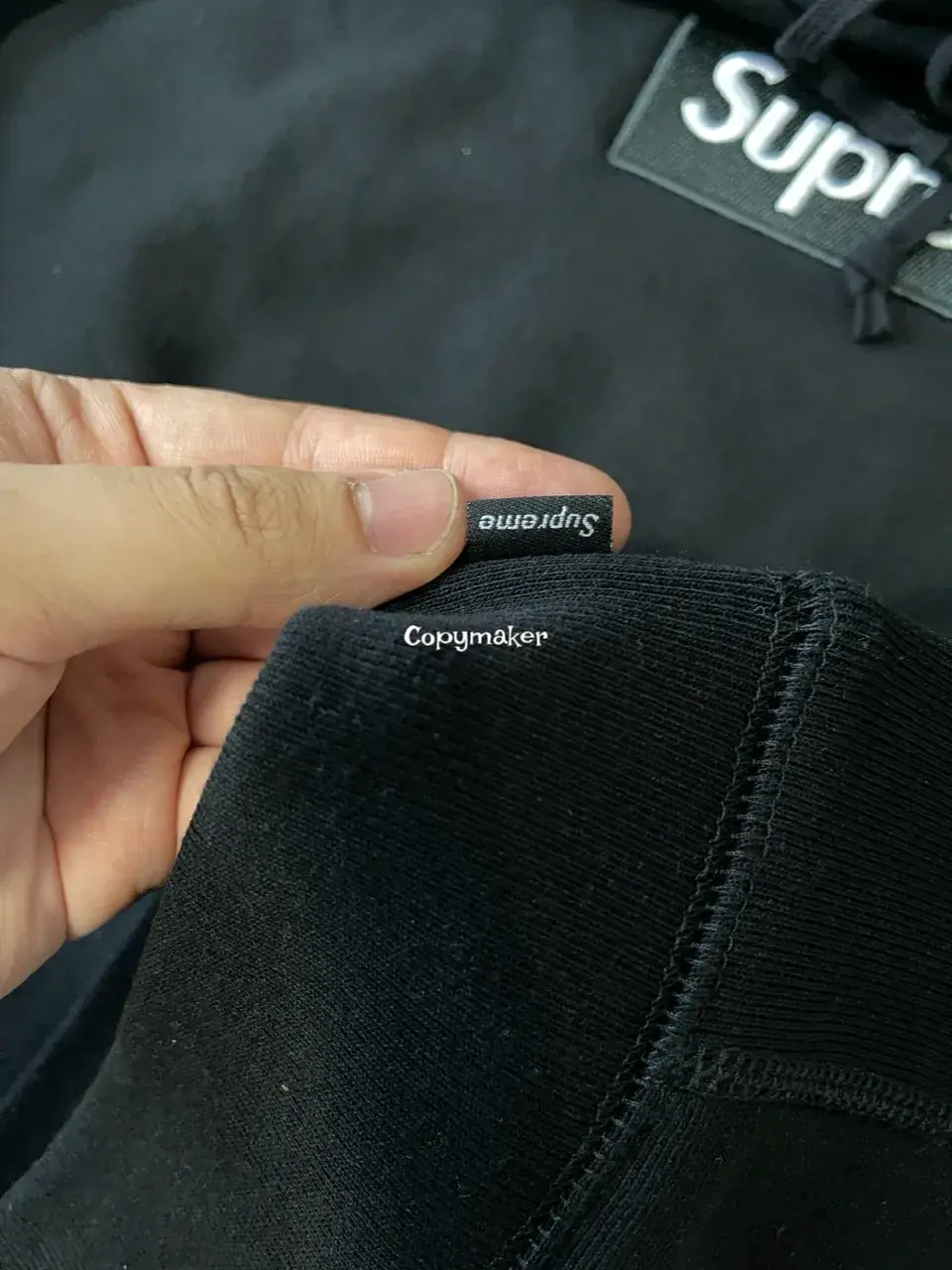 SUP 23FW Boxlogo Hoodie 經典bogo 帽T帽踢連帽衛衣 nigo同款 黑色