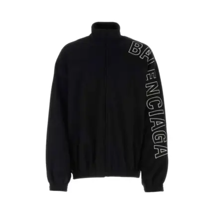 【預售】【福利回饋】BLC 巴黎 23FW 經典字母刺繡 搖粒絨外套運動外套夾克 黑色