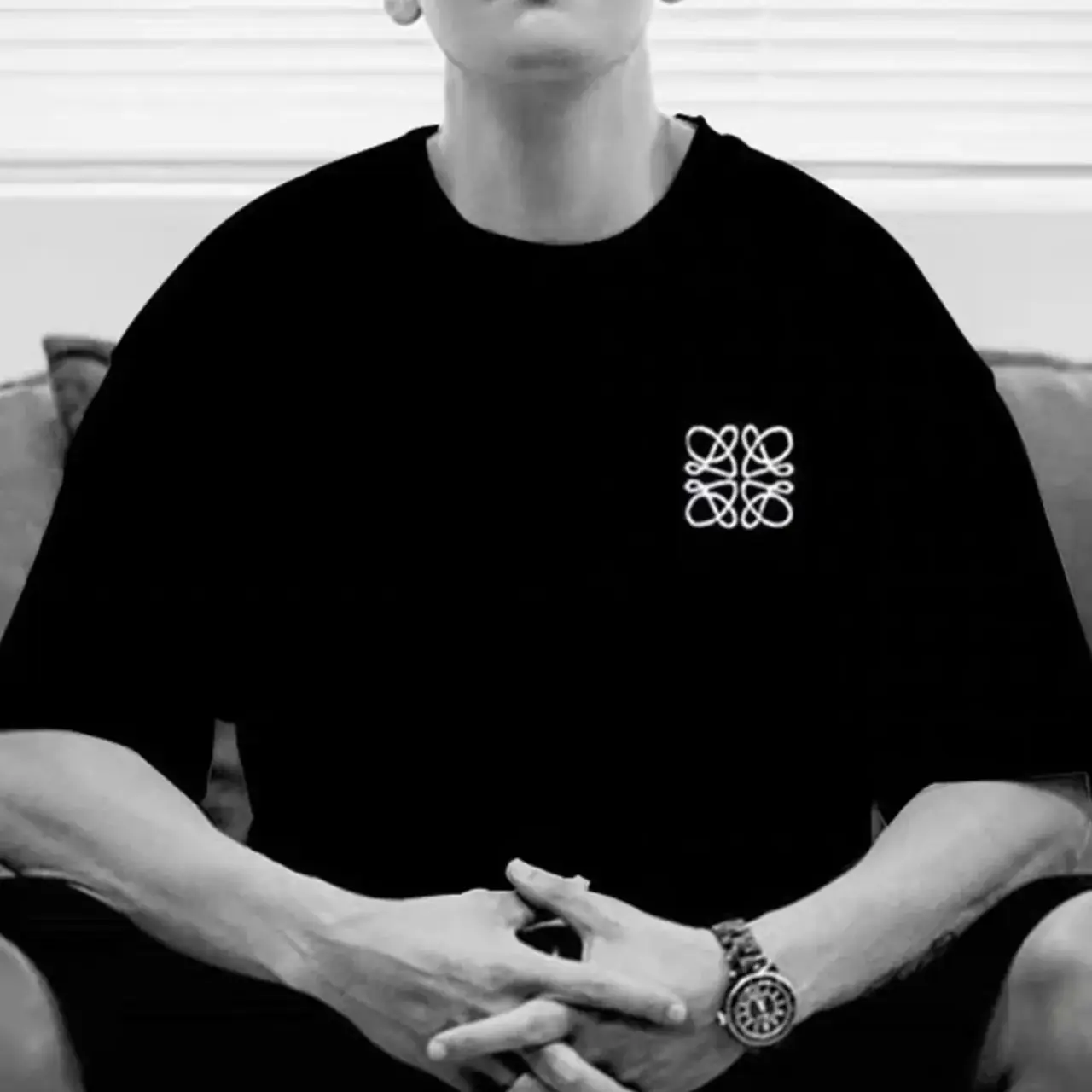 LOWE 21FW Anagram T-shirt 基本款 經典刺繡幾何 短袖 T恤