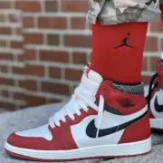 【預售】Air Jordan 1 Retro High OG "Lost & Found" 復古 白紅 芝加哥 做舊 AJ1 2022：圖片 5