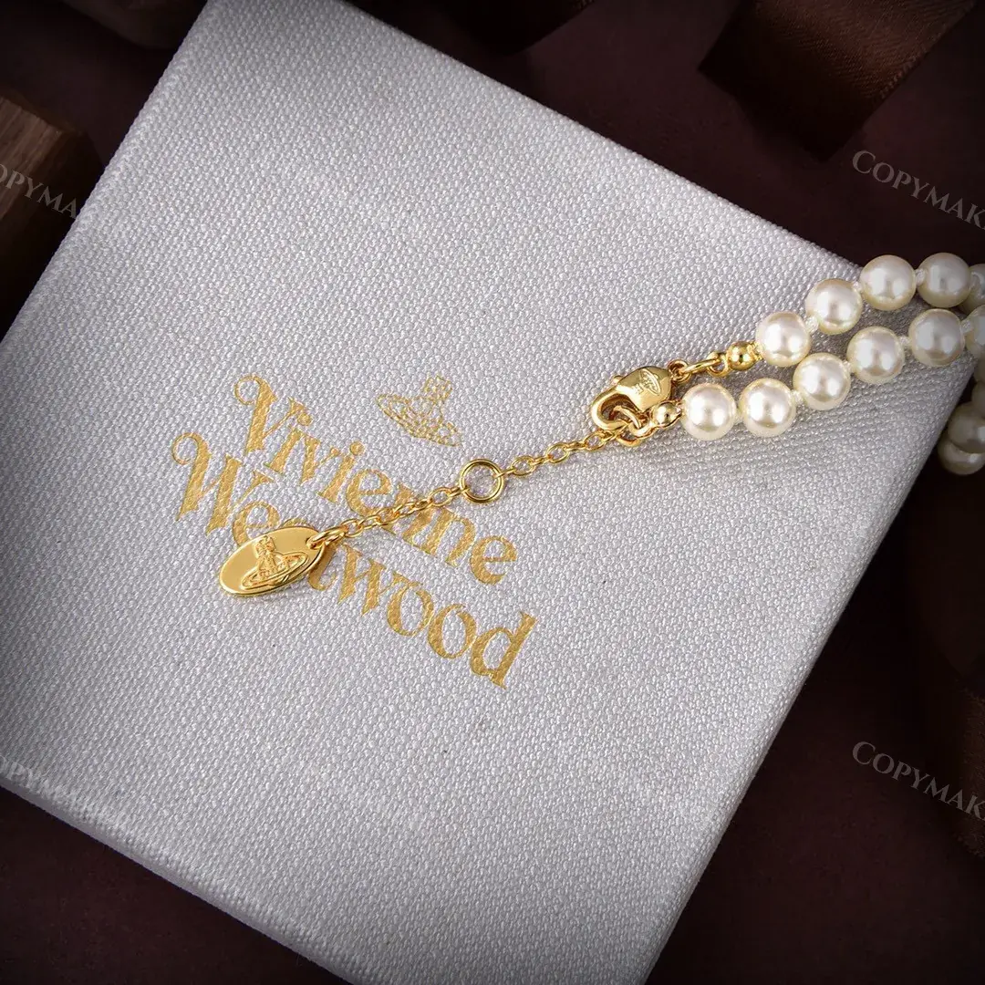 【現貨】Viv1enne Westwood mini bas relief choker 帶鑽星球浮雕 珍珠項鍊頸鍊