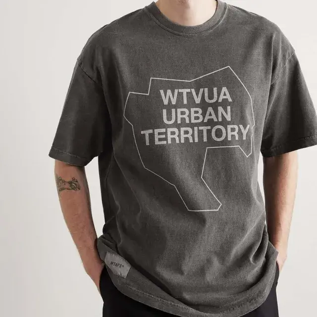 【預售】WTAPS 25SS 813/SS/COTTON. 水洗蠟染 大logo 短袖T恤